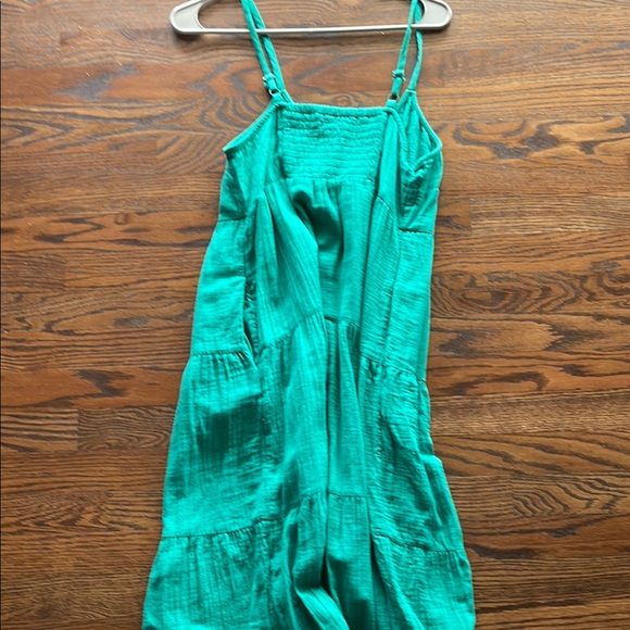 Green Button-Down Sundress - Picture 2 of 2
